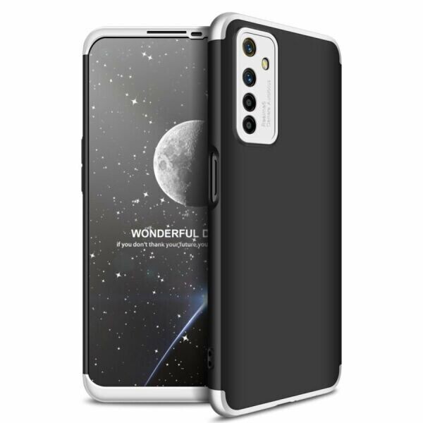 

Защитный чехол GKK Double Dip Case для Realme 6 - Black / Silver