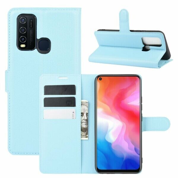 

Чехол-книжка Deexe Book Type для VIVO Y30 - Blue