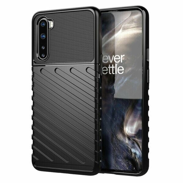 

Защитный чехол Deexe Thunder Series для OnePlus Nord - Black