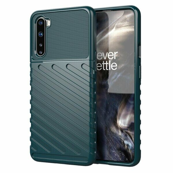 

Защитный чехол Deexe Thunder Series для OnePlus Nord - Green