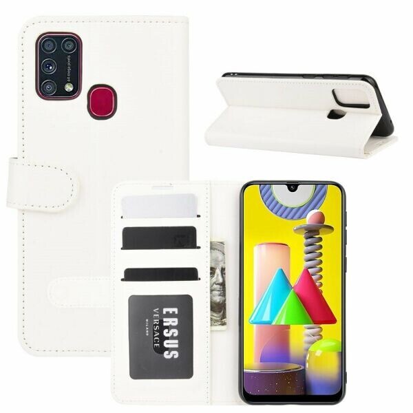 

Чехол-книжка Deexe Wallet Style для Samsung Galaxy M31 (M315) - White