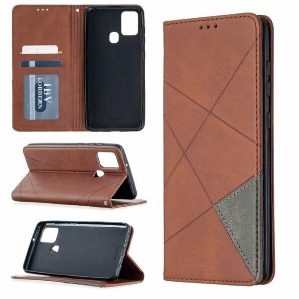 

Чехол UniCase Geometric Pattern для Samsung Galaxy A21s (A217) - Coffee