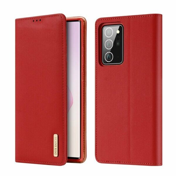 

Кожаный чехол DUX DUCIS Wish Series для Samsung Galaxy Note 20 Ultra (N985) - Red