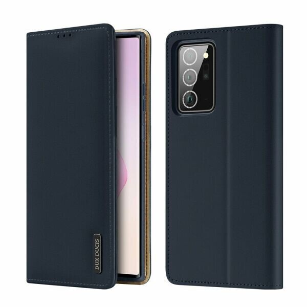 

Кожаный чехол DUX DUCIS Wish Series для Samsung Galaxy Note 20 Ultra (N985) - Blue