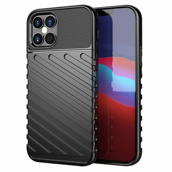 

Защитный чехол Deexe Thunder Series для Apple iPhone 12 Pro / iPhone 12 Max - Black
