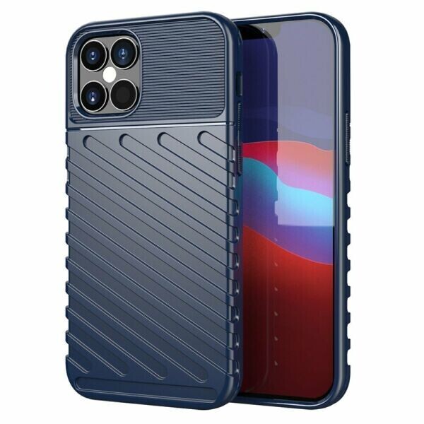 

Защитный чехол Deexe Thunder Series для Apple iPhone 12 Pro / iPhone 12 Max - Blue