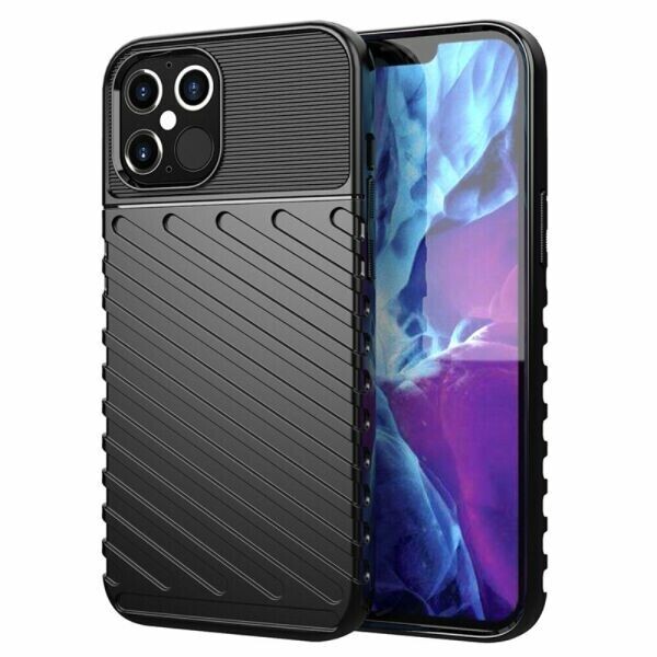 

Защитный чехол Deexe Thunder Series для Apple iPhone 12 Pro Max - Black
