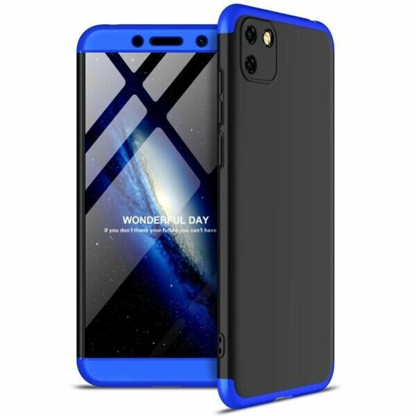 

Защитный чехол GKK Double Dip Case для Huawei Y5p - Black / Blue
