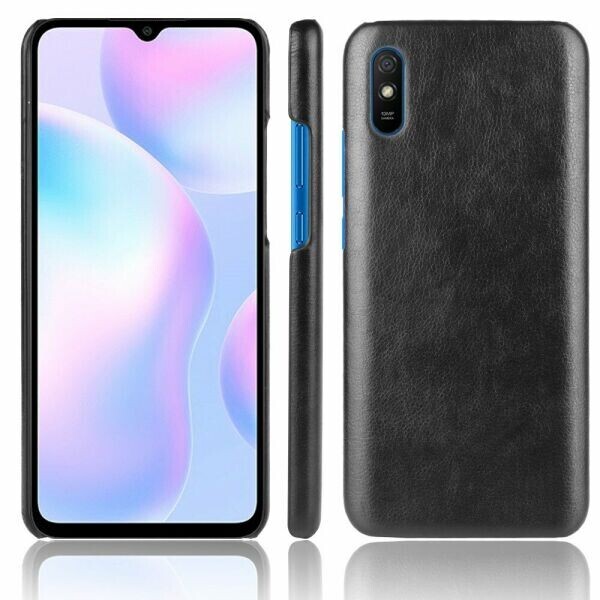 

Защитный чехол Deexe Leather Back Cover для Xiaomi Redmi 9A - Black