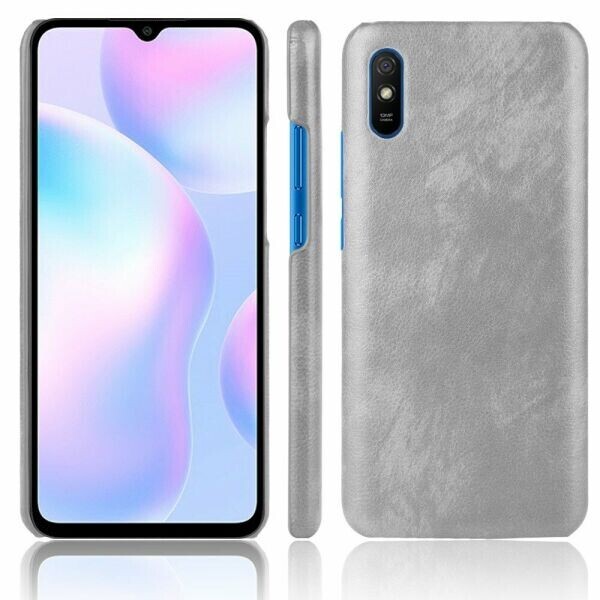 

Защитный чехол Deexe Leather Back Cover для Xiaomi Redmi 9A - Grey