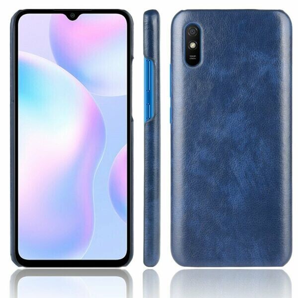 

Защитный чехол Deexe Leather Back Cover для Xiaomi Redmi 9A - Blue