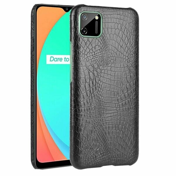 

Защитный чехол Deexe Croco Style для Realme C11 - Black