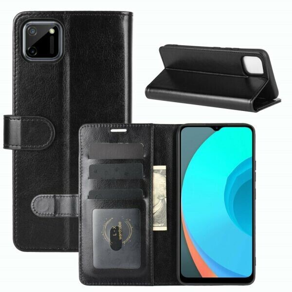 

Чехол-книжка Deexe Wallet Style для Realme C11 - Black