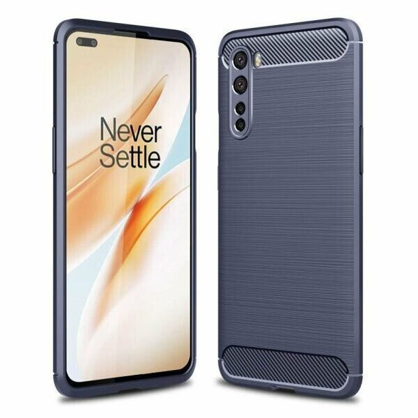 

Защитный чехол UniCase Carbon для OnePlus Nord - Blue