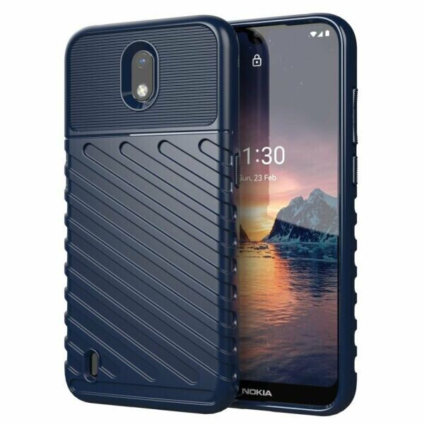 

Защитный чехол Deexe Thunder Series для Nokia 1.3 - Blue