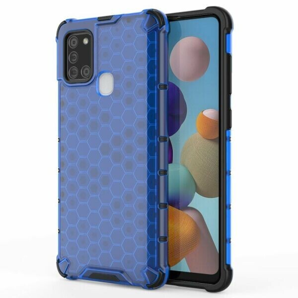 

Защитный чехол Deexe Honeycomb Series для Samsung Galaxy A21s (A217) - Blue