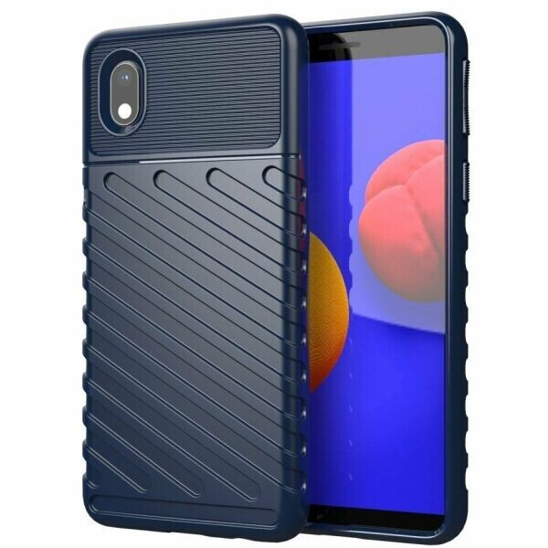 

Защитный чехол Deexe Thunder Series для Samsung Galaxy A01 Core (A013) - Blue