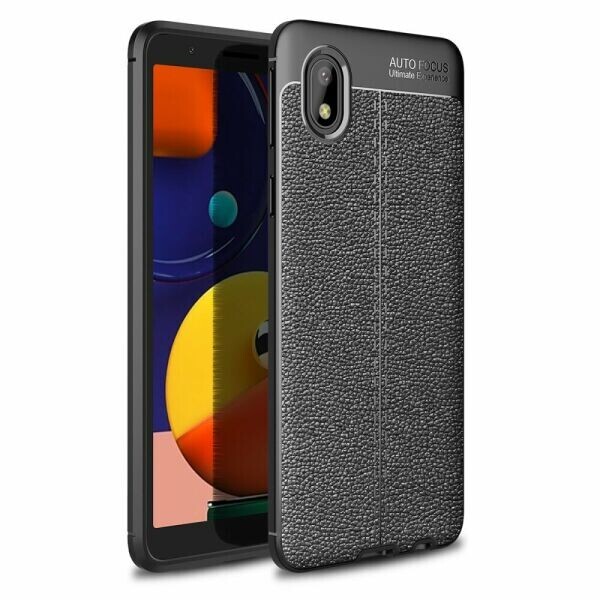 

Защитный чехол Deexe Leather Cover для Samsung Galaxy A01 Core (A013) - Black