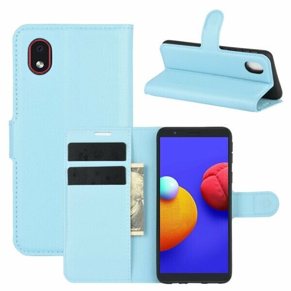 

Чехол-книжка Deexe Book Type для Samsung Galaxy A01 Core (A013) - Blue