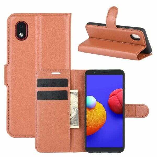 

Чехол-книжка Deexe Book Type для Samsung Galaxy A01 Core (A013) - Brown