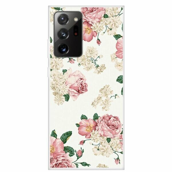 

Силиконовый (TPU) чехол Deexe Life Style для Samsung Galaxy Note 20 Ultra (N985) - Flowers