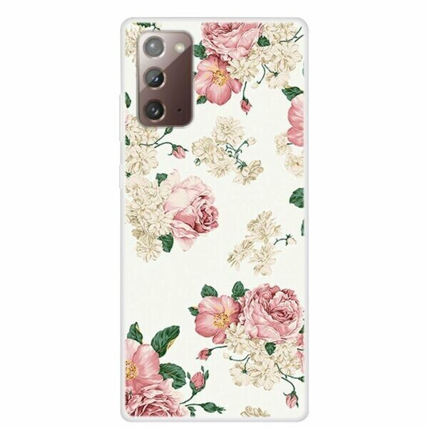 

Силиконовый (TPU) чехол Deexe Life Style для Samsung Galaxy Note 20 (N980) - Flowers