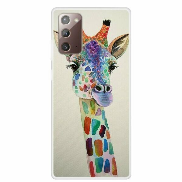 

Силиконовый (TPU) чехол Deexe Life Style для Samsung Galaxy Note 20 (N980) - Giraffe
