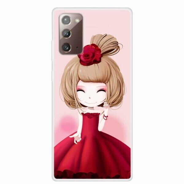 

Силиконовый (TPU) чехол Deexe Life Style для Samsung Galaxy Note 20 (N980) - Girl