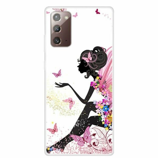 

Силиконовый (TPU) чехол Deexe Life Style для Samsung Galaxy Note 20 (N980) - Girl and Butterfly
