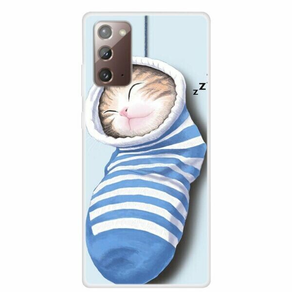 

Силиконовый (TPU) чехол Deexe Life Style для Samsung Galaxy Note 20 (N980) - Sock