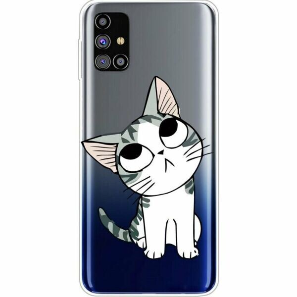 

Силиконовый (TPU) чехол Deexe Pretty Glossy для Samsung Galaxy M31s (M317) - Cute Cat