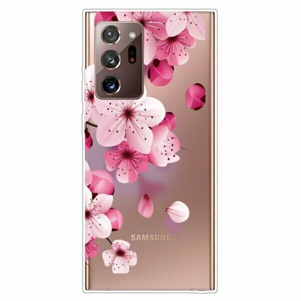 

Силиконовый (TPU) чехол Deexe Pretty Glossy для Samsung Galaxy Note 20 Ultra (N985) - Peach Blossom