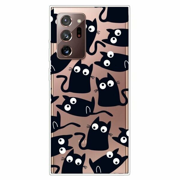 

Силиконовый (TPU) чехол Deexe Pretty Glossy для Samsung Galaxy Note 20 Ultra (N985) - Black Cat
