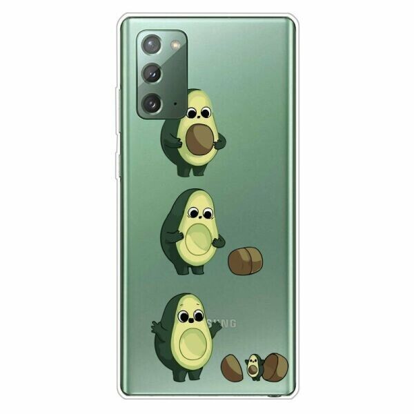 

Силиконовый (TPU) чехол Deexe Pretty Glossy для Samsung Galaxy Note 20 (N980) - Avocado