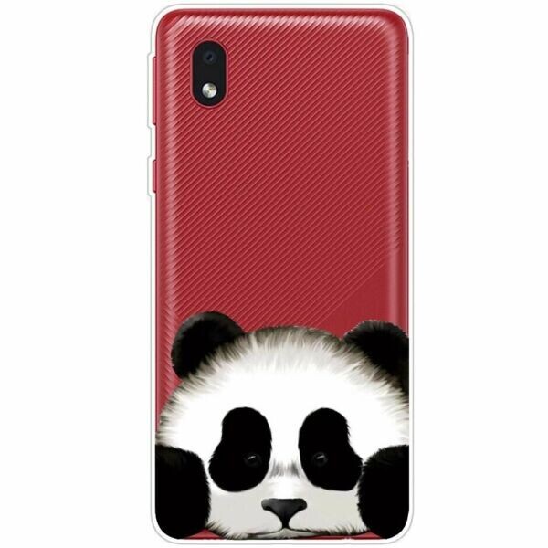 

Силиконовый (TPU) чехол Deexe Pretty Glossy для Samsung Galaxy A01 Core (A013) - Panda