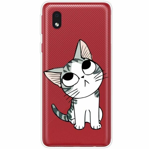 

Силиконовый (TPU) чехол Deexe Pretty Glossy для Samsung Galaxy A01 Core (A013) - Cat