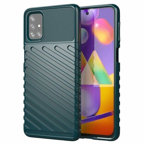 

Защитный чехол Deexe Thunder Series для Samsung Galaxy M31s (M317) - Green