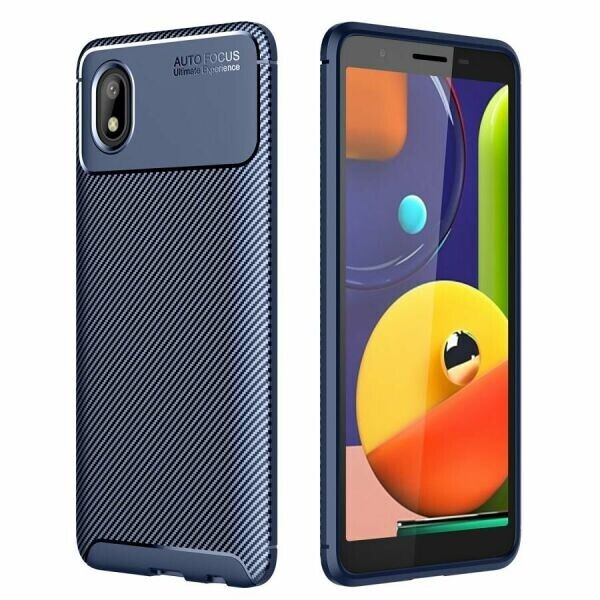 

Защитный чехол Deexe Fusion для Samsung Galaxy A01 Core (A013) - Blue