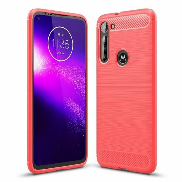 

Защитный чехол UniCase Carbon для Motorola Moto G8 Power - Red