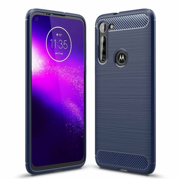 

Защитный чехол UniCase Carbon для Motorola Moto G8 - Blue