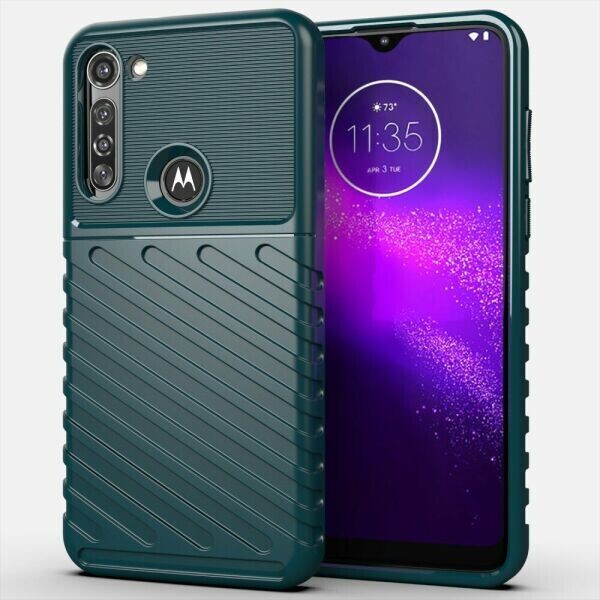 

Защитный чехол Deexe Thunder Series для Motorola Moto G8 Power - Green