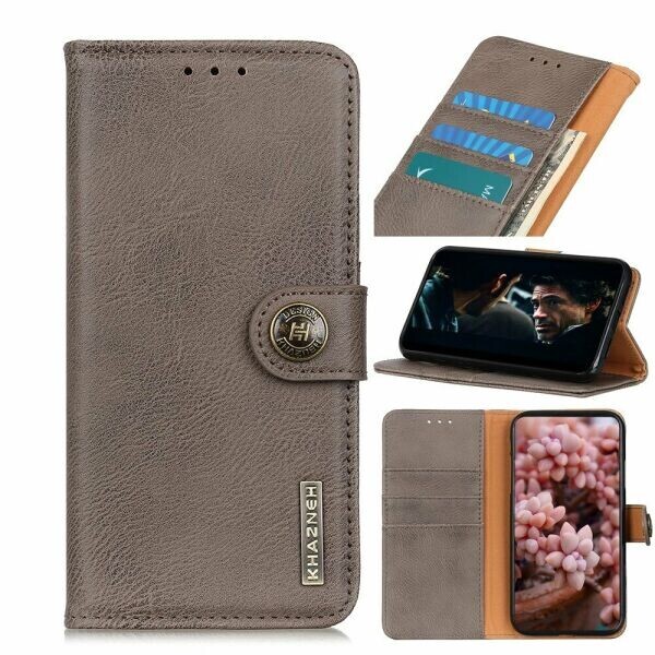 

Чехол-книжка KHAZNEH Wallet Cover для Motorola Moto G8 Power - Grey