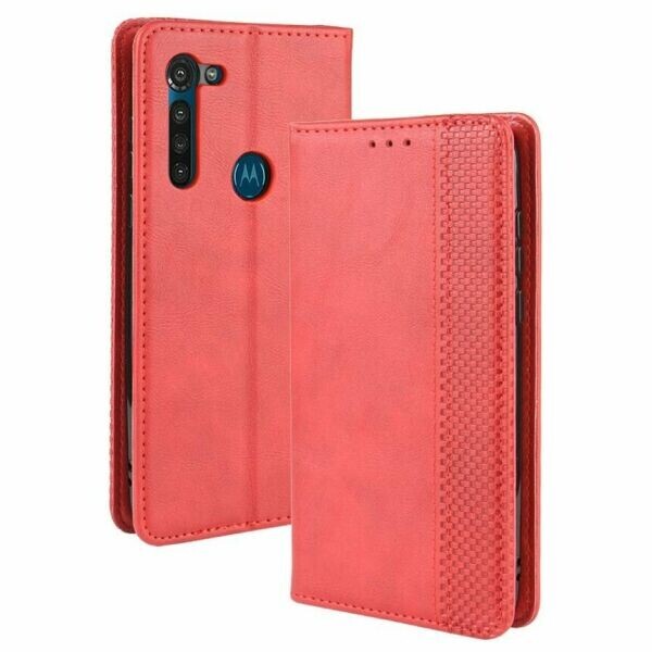 

Чехол Deexe Retro Style для Motorola Moto G8 - Red