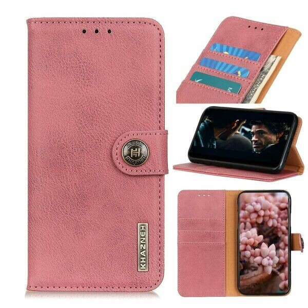 

Чехол-книжка KHAZNEH Wallet Cover для Motorola Moto G8 - Pink