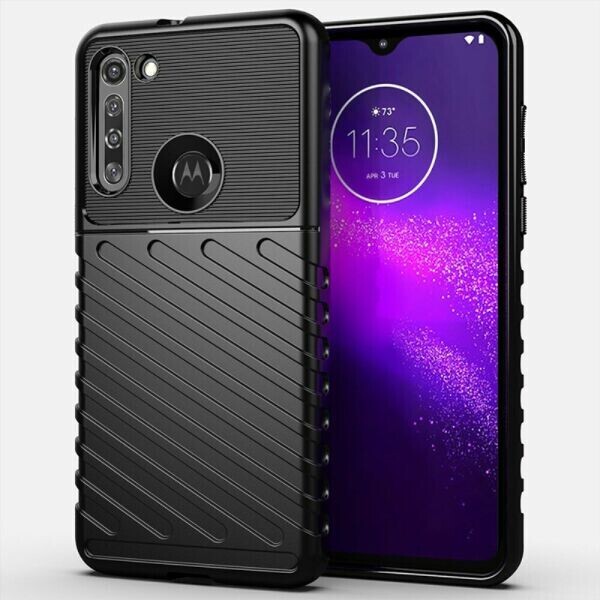 

Защитный чехол Deexe Thunder Series для Motorola Moto G8 - Black