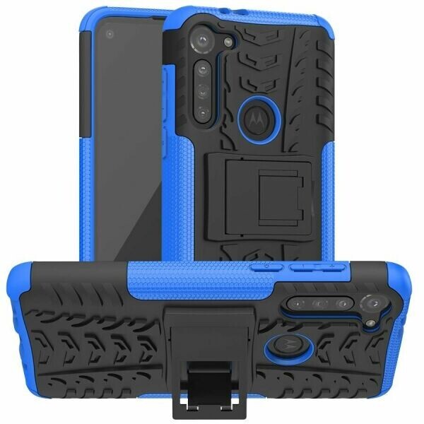 

Защитный чехол UniCase Hybrid X для Motorola Moto G8 Power - Black / Blue