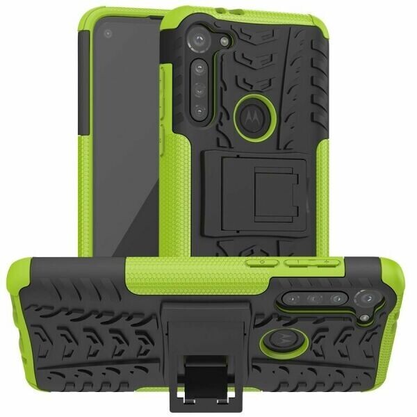 

Защитный чехол UniCase Hybrid X для Motorola Moto G8 Power - Black / Green