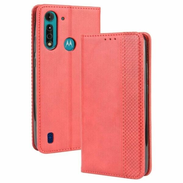 

Чехол Deexe Retro Style для Motorola Moto G8 Power Lite - Red