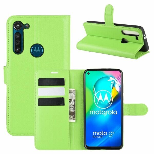 

Чехол-книжка Deexe Book Type для Motorola Moto G8 Power - Green
