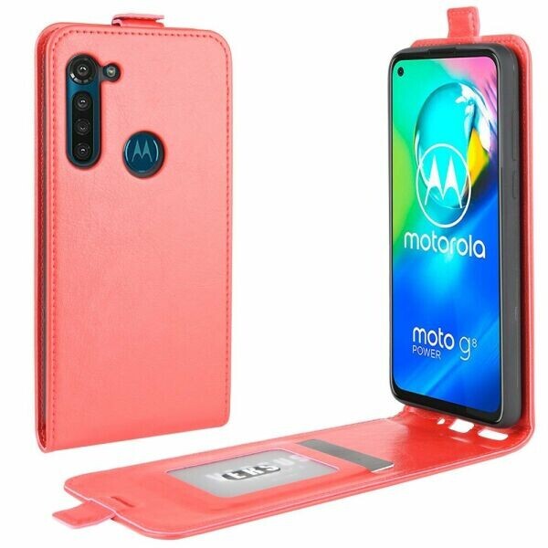 

Чехол Deexe Flip Case для Motorola Moto G8 Power - Red